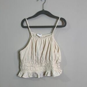 Zara Cream Ruffle crop Top size 13-14